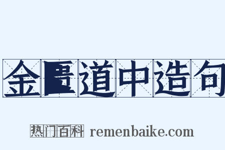 金匮道中造句是什么意思的图片